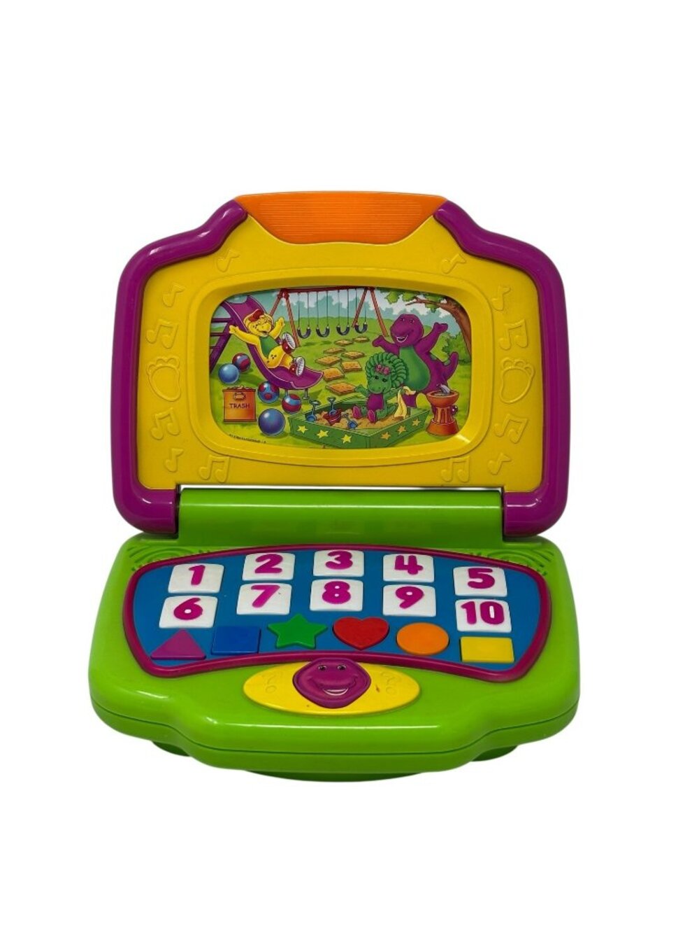 BARNEY Laptop Interactive Learning (1) Cartridge 2002 Vintage Toy Portable